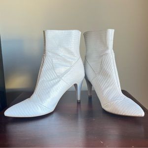 Free people white booties 7